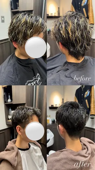 ショート ナガタ ナナミのヘアスタイル