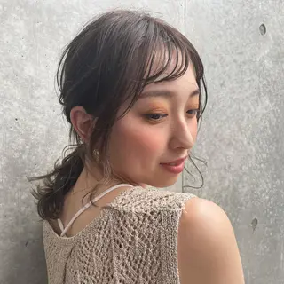 ミディアム カラー HCA studioのヘアスタイル