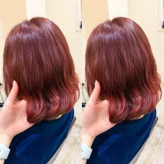 ミディアム カラー パーマ YURIA️🫧☁️ @_omom59のヘアスタイル