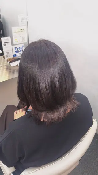 ミディアム ダブルカラー× 透明感🦋まい🍀のヘアスタイル