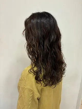 ロング パーマ ゆるふわパーマ🌼 アレンジ🌼リョウカのヘアスタイル