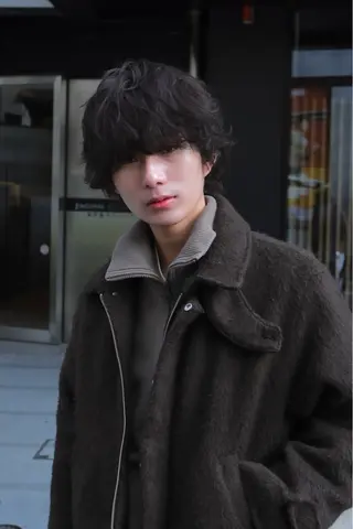 ショート パーマ メンズ 渋谷パーマNo.1 うえちりくのヘアスタイル