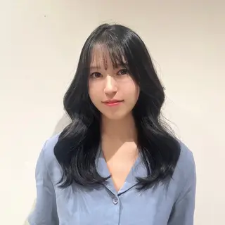 ロング カラー 💗渋谷/韓国/レイ ヤー顔周りSayaのヘアスタイル