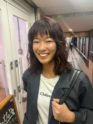 セミロング パーマ kaito パーマ募集！🙌のヘアスタイル