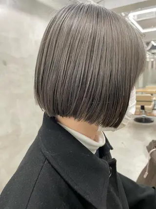 ミディアム カラー パーマ ヘアアレンジ メンズ ハイトーン/レイヤー 🌸さくらのヘアスタイル