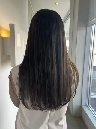 ロング おせ ちさとのヘアスタイル