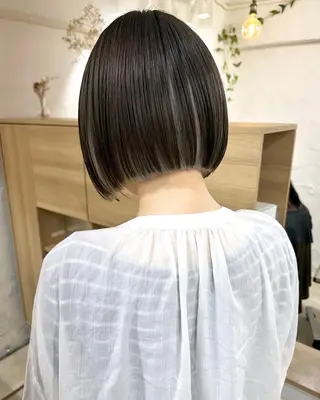 ショート カラー パーマ 髪質改善 縮毛矯正/ レイヤー/銀座/本木のヘアスタイル