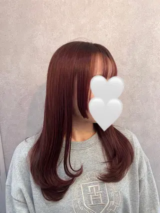 セミロング 🎀しゅな/韓国 レイヤー/うる艶のヘアスタイル