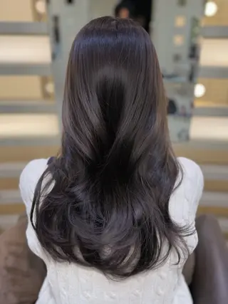 ロング カラー 井原 麻里のヘアスタイル