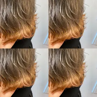 ミディアム カラー レイヤー×艶髪特化 マネージャー安藤光司のヘアスタイル