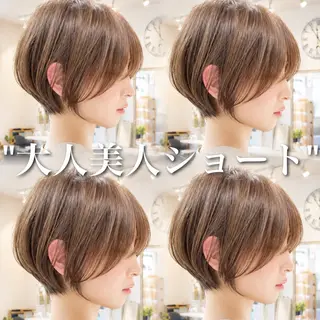 ショート カラー 🌟ショート× 似合わせ🌟ナオヤのヘアスタイル