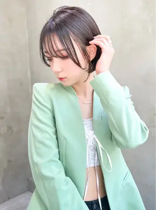 ショート カラー 派手髪/ハイトーン RIN🩵ྀིのヘアスタイル