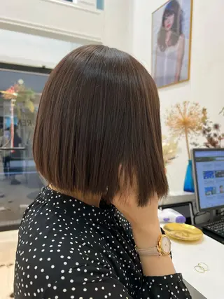 ミディアム カラー 京都河原町/艶髪/ 西田晴香のヘアスタイル