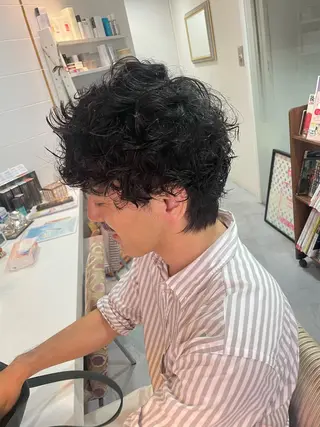 パーマ メンズ 山本(末田) 崇子のヘアスタイル
