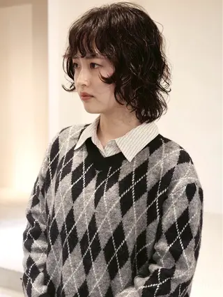カラー パーマ (h)wim ウィムのヘアスタイル