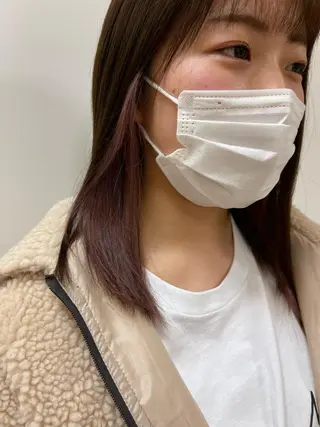 ミディアム カラー 髪質改善・縮毛矯正 年間1500名担当♪のヘアスタイル