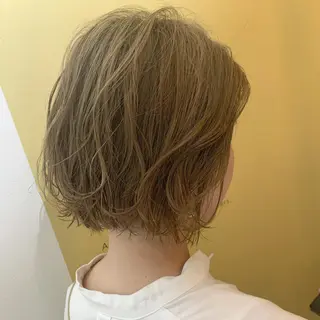 ショート カラー ハブヘアー ハブヘアーのヘアスタイル