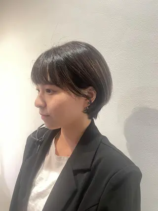 ショート 透け感color/ SUのヘアスタイル