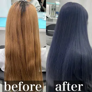 カラー 🫧モテる💗ダメー ジレスハイトーン🫧のヘアスタイル