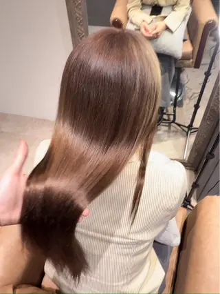 ロング コスパ最強👍カラー /艶髪縮毛/松田優作のヘアスタイル