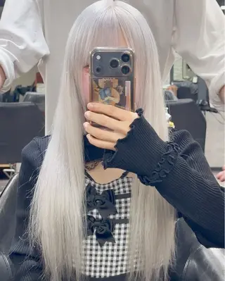 ロング カラー ハイトーンエクステ 🎩カズキ🎩のヘアスタイル
