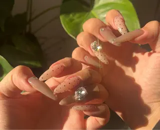 ロング akase hinaのネイルデザイン