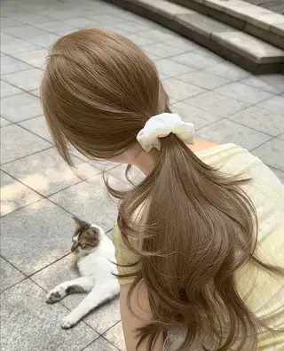 ロング カラー♡縮毛矯正 ♡徳井はやとのヘアスタイル