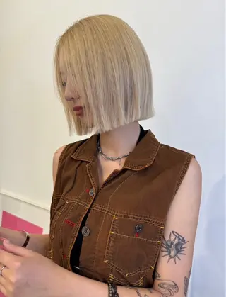 ミディアム 🎀海外ヘア/表参道 Satone🎀のヘアスタイル