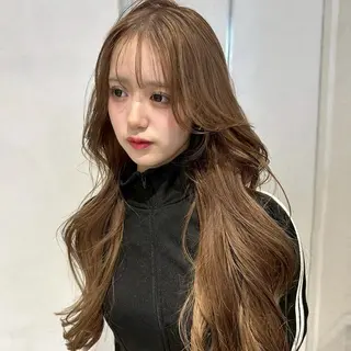 カラー 暖色ෆ‪透明感カラー 🩷cocoriのヘアスタイル