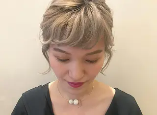 ショート ヘアアレンジ 大阪福島Sayaka 韓国束感マツエク🤍のマツエク・マツパデザイン