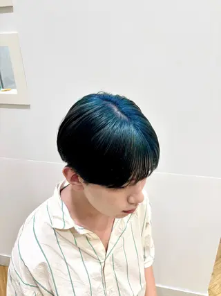 ショート カラー メンズ 田中 真白のヘアスタイル