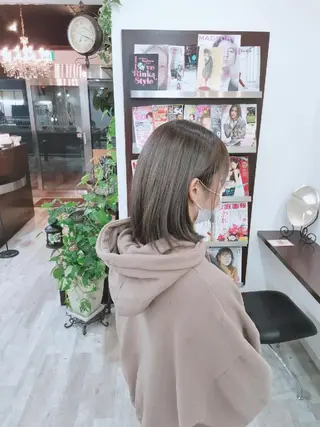 ミディアム ツヤ髪ケアカラー✨ 中谷良成のヘアスタイル