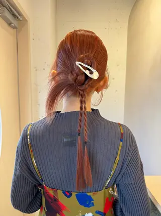 セミロング ヘアアレンジ 大人のボブパーマ ˗ˋˏairiˎˊ˗のヘアスタイル