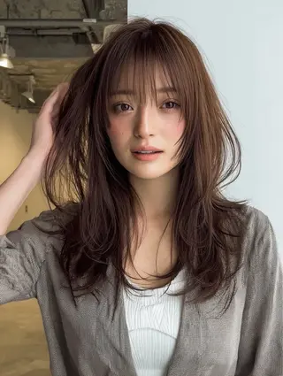 ロング カラー 似合わせ美髪ヘア✨ 天王寺.阿倍野🌈のヘアスタイル