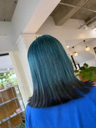 ミディアム カラー まなみ/ PORT SALONのヘアスタイル