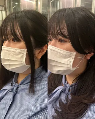 ロング 【顔まわりレイヤー/ 髪質改善/今崎太河】のヘアスタイル