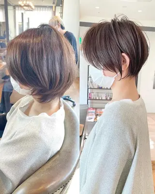 ショート 襟足でお悩みの方✂︎ くびれ職人ハシモトのヘアスタイル