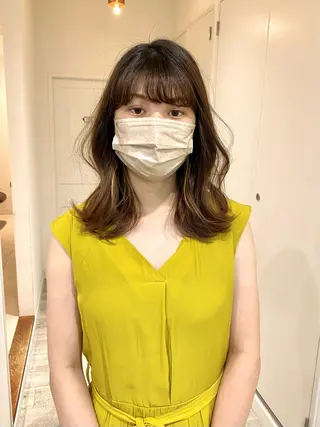 セミロング パーマ ショート& パーマ　坂本のヘアスタイル