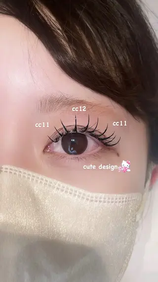 マツエク・マツパ CreBiA🩶 cocoroのマツエク・マツパデザイン