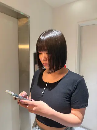 ショート ✨ボブ指名No. 1✨中山蓮のヘアスタイル