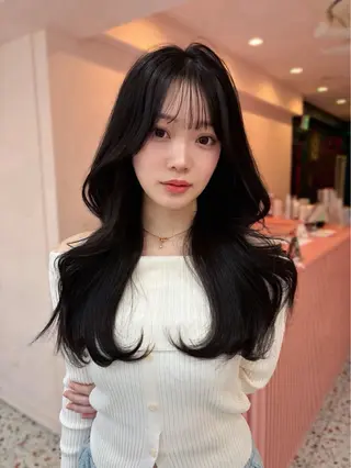 セミロング 木串 楽人のヘアスタイル