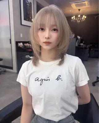 ミディアム 佐藤 香太のヘアスタイル