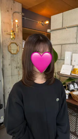 ミディアム 倉本 美優のヘアスタイル