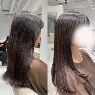 ロング カラー 似合わせスタイル 表参道🌿ちえのヘアスタイル