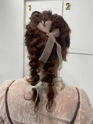 ヘアアレンジ 透明感カラー 🍀mizuki🍀のヘアスタイル