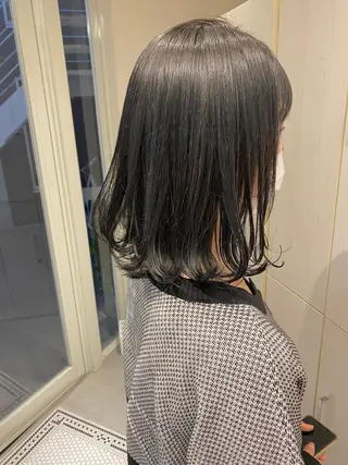 ミディアム カラー ハイトーン×似合わせ 🌱中川慎之介のヘアスタイル