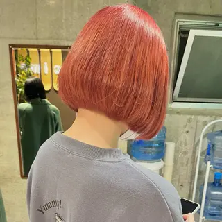 ミディアム カラー 堺 鳳 ママ美容師 yukariのヘアスタイル