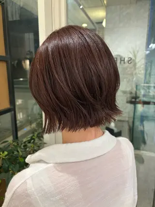 ミディアム 暖色カラー 奥村陽花のヘアスタイル