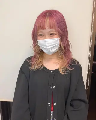 ミディアム カラー ブリーチカラー🫧 森　凪沙のヘアスタイル