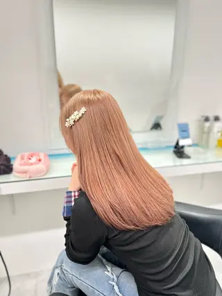 セミロング カラー ❄最強かわいいカラー ❄️MINA❄️のヘアスタイル